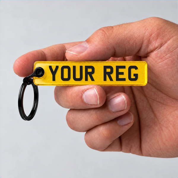 Personalised Number Plate Keyring | Custom Reg