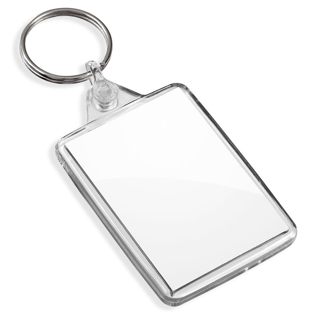 Empty Key Rings Blank Medium Keyrings | 50mm x 35mm — Pixly