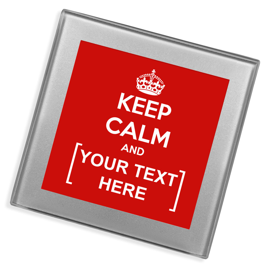 Personalised Glass Coaster | Keep Calm