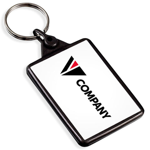 Custom Recycled Plastic Keyrings | 50mm x 35mm