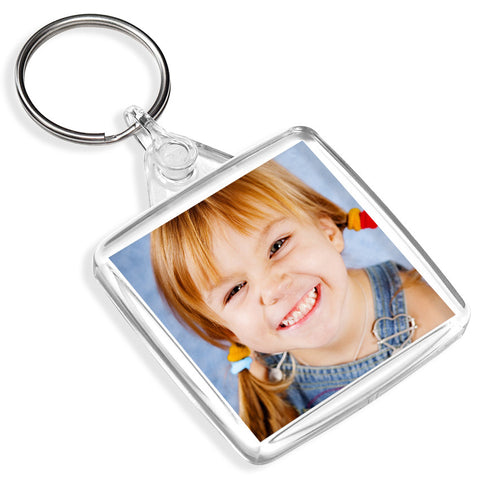 Personalised Square Keyring | 38mm x 38mm