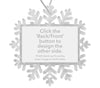 Personalised Snowflake Bauble | 70mm x 45mm