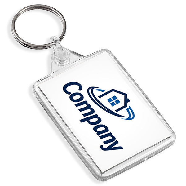 Custom Medium Keyrings | 50mm x 35mm