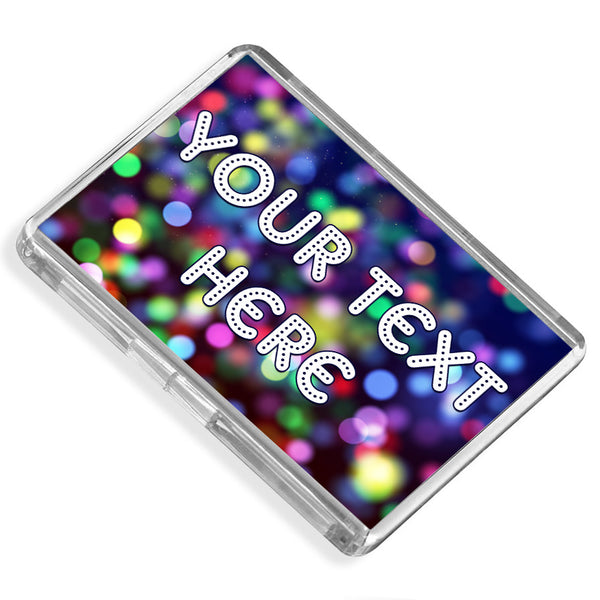 Personalised Fridge Magnet | Party Lights