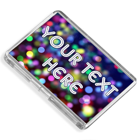 Personalised Fridge Magnet | Party Lights