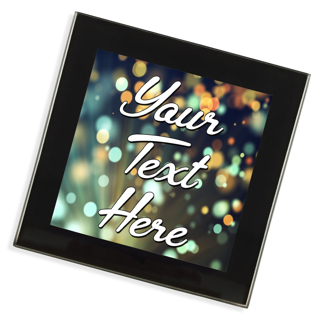 Personalised Glass Coaster | Sparkles