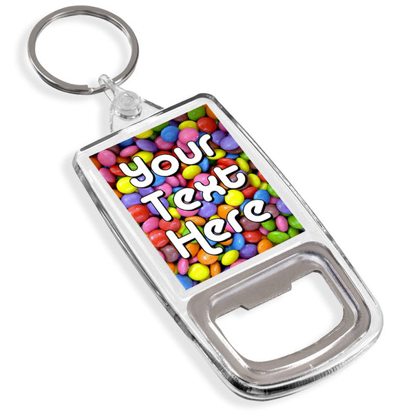 Personalised Bottle Opener Keyring | Smarties