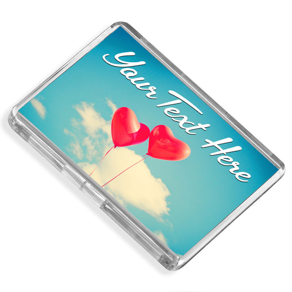 Personalised Fridge Magnet | Balloon Hearts