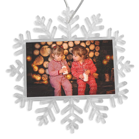 Personalised Snowflake Bauble | 70mm x 45mm