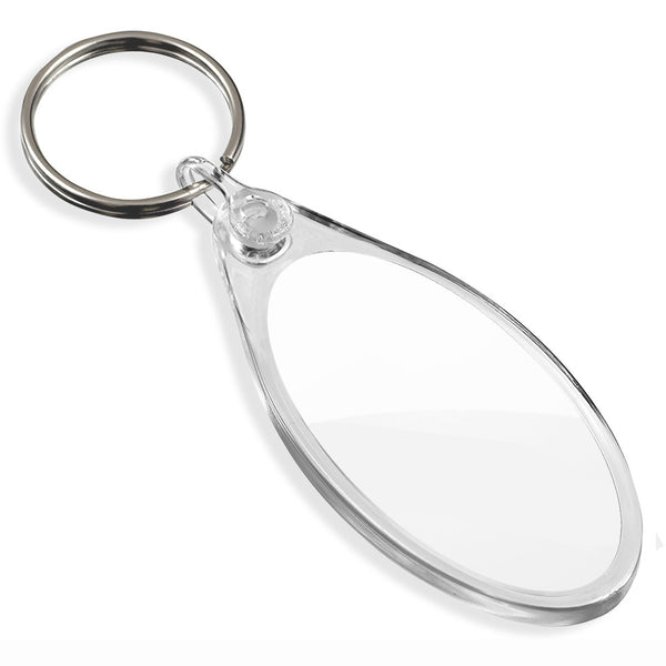 Blank Oval Keyrings | 50mm x 25mm