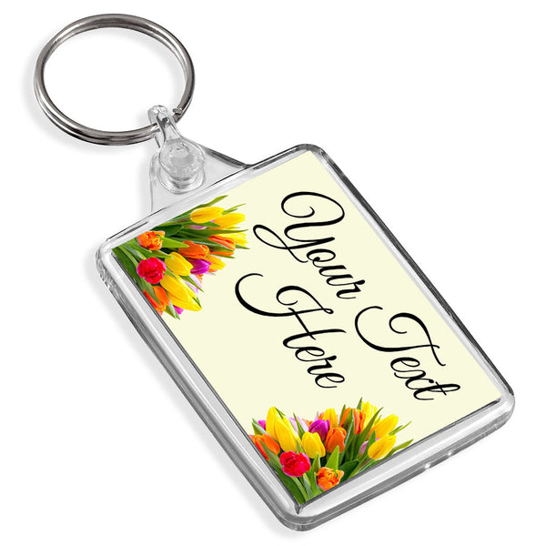 Personalised Keyring | Flowers