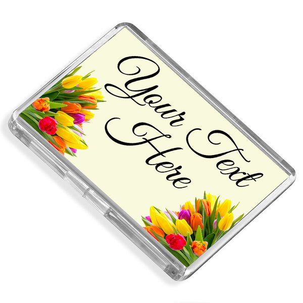Personalised Fridge Magnet | Flowers