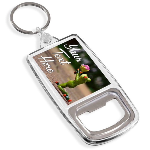 Personalised Bottle Opener Keyring | Frog