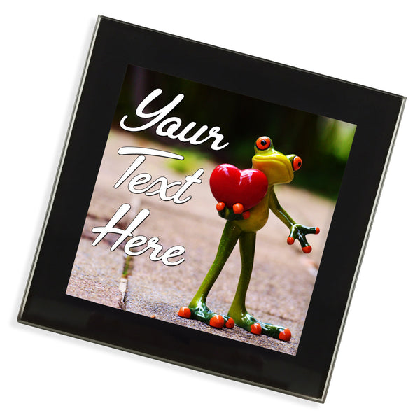 Personalised Glass Coaster | Frog