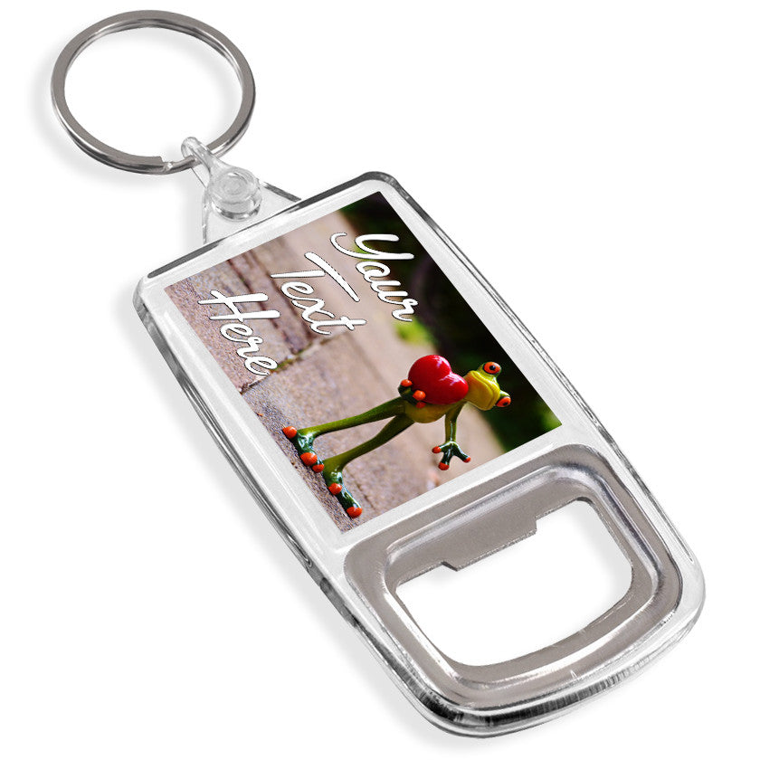 Personalised Bottle Opener Keyring | Frog