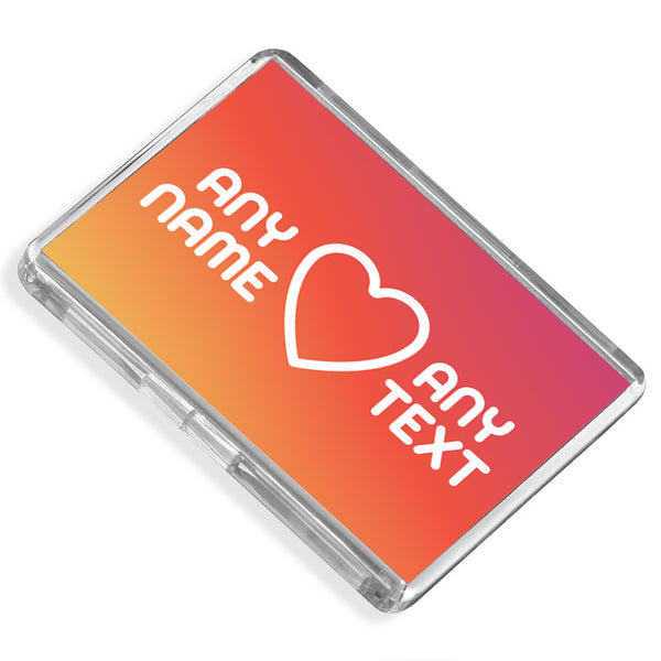 Personalised Fridge Magnet | Heart