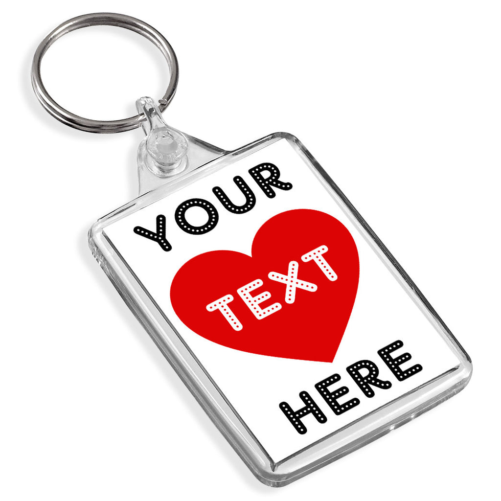 Personalised Keyring | Love Heart