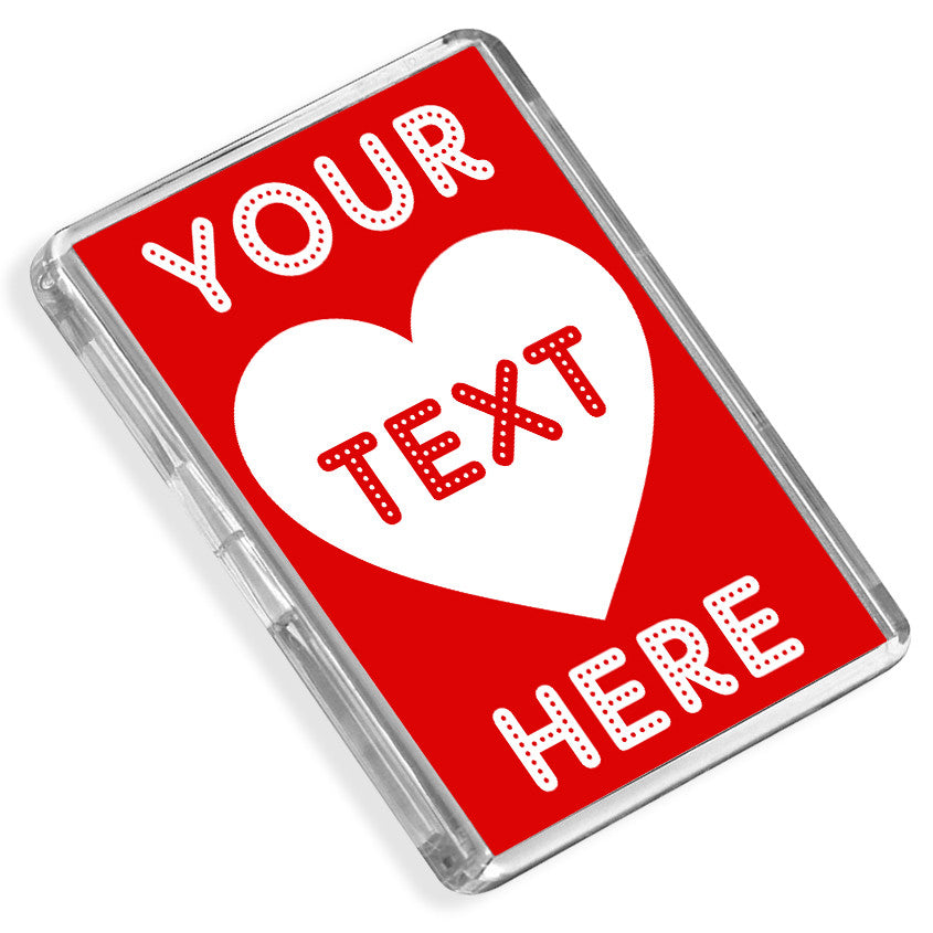 Personalised Fridge Magnet | Love Heart