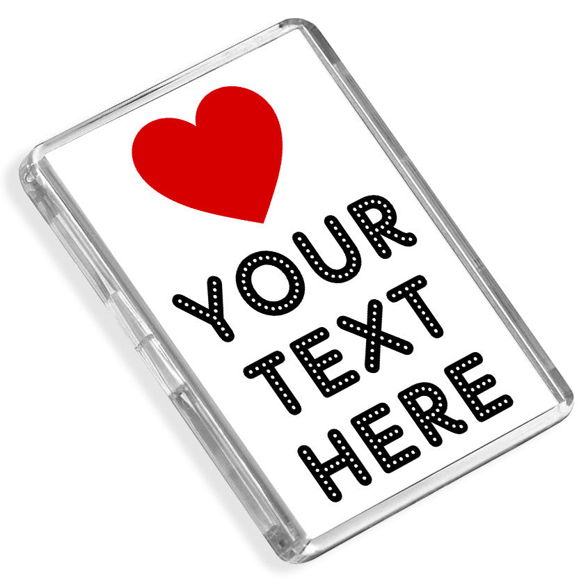 Personalised Fridge Magnet | Love Heart