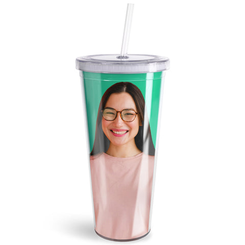 Pixly® Personalised Photo Tumbler & Straw | 650ml