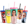 Pixly® Personalised Photo Tumbler & Straw | 650ml