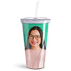 Pixly® Personalised Photo Tumbler & Straw | 450ml