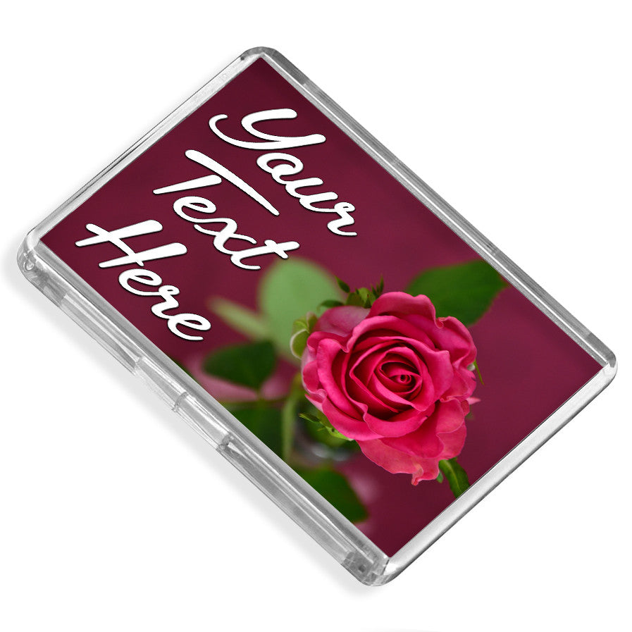 Personalised Fridge Magnet | Rose