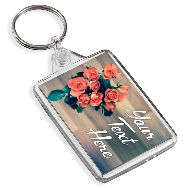 Personalised Keyring | Roses