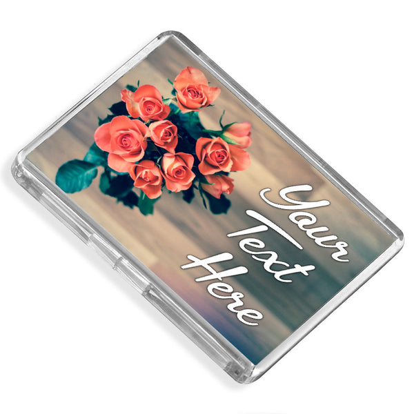 Personalised Fridge Magnet | Roses