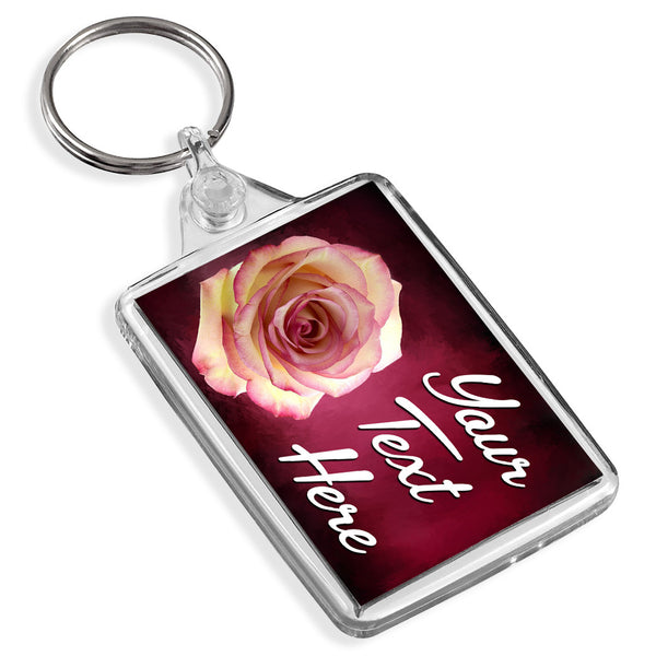 Personalised Keyring | Rose