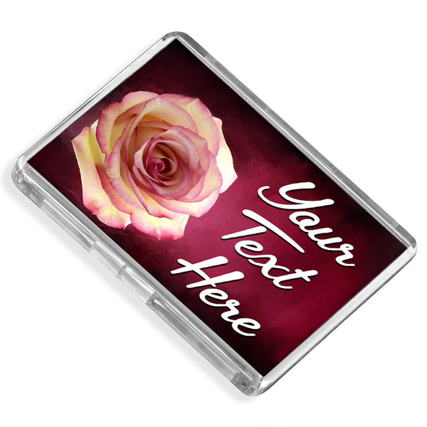 Personalised Fridge Magnet | Rose