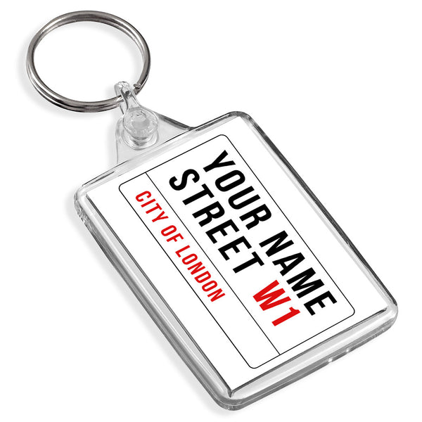 Personalised Keyring | Your Street Name
