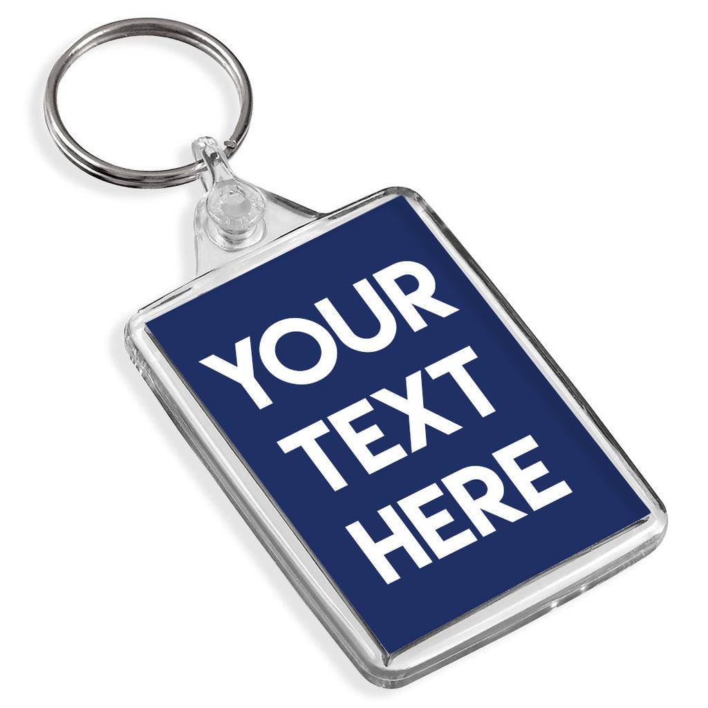 Personalised Text Keyring | Medium