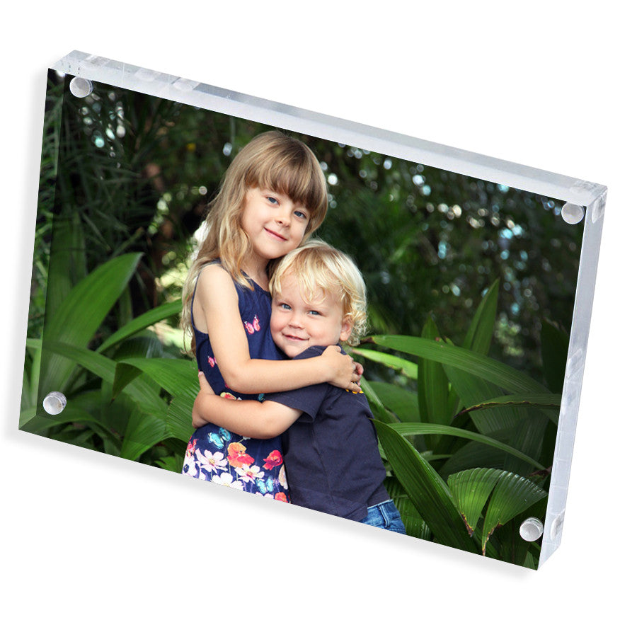 Personalised Photo Block | Clear | 8" x 6"